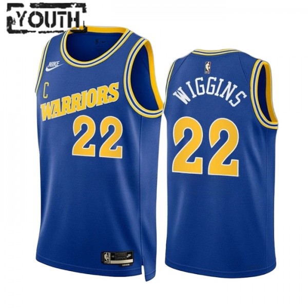 Golden State Warriors Trikot Andrew Wiggins 22 Nike 2022-23 Classic Edition Blau Swingman - Kinder Golden State Warriors Trikot Andrew Wiggins 22 Nike 2022-23 Classic Edition Blau Swingman - Kinder
